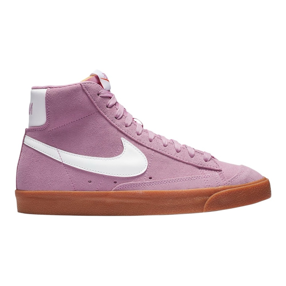 Nike Blazer Mid 77 Vintage SE Women Shoes Pink Suede Gum Sole DB5461 600 Size 6